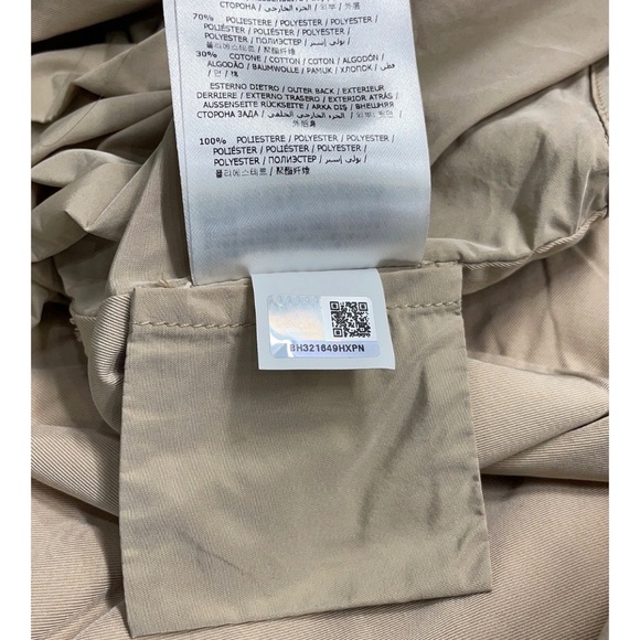 NWOT MONCLER Tan Trenchcoat Medium - Picture 5 of 9